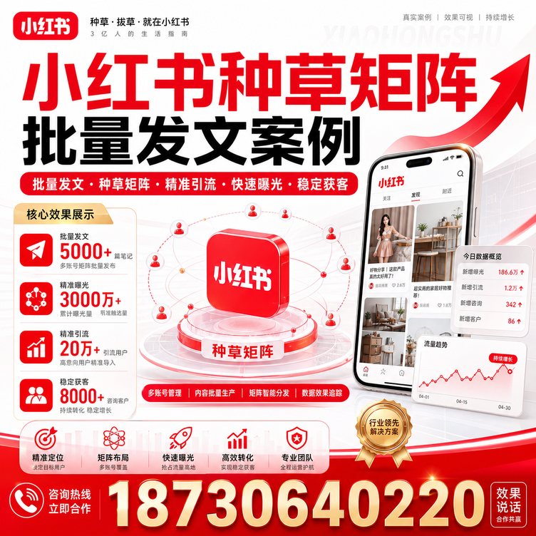 淮南小红书种草矩阵批量发文案例