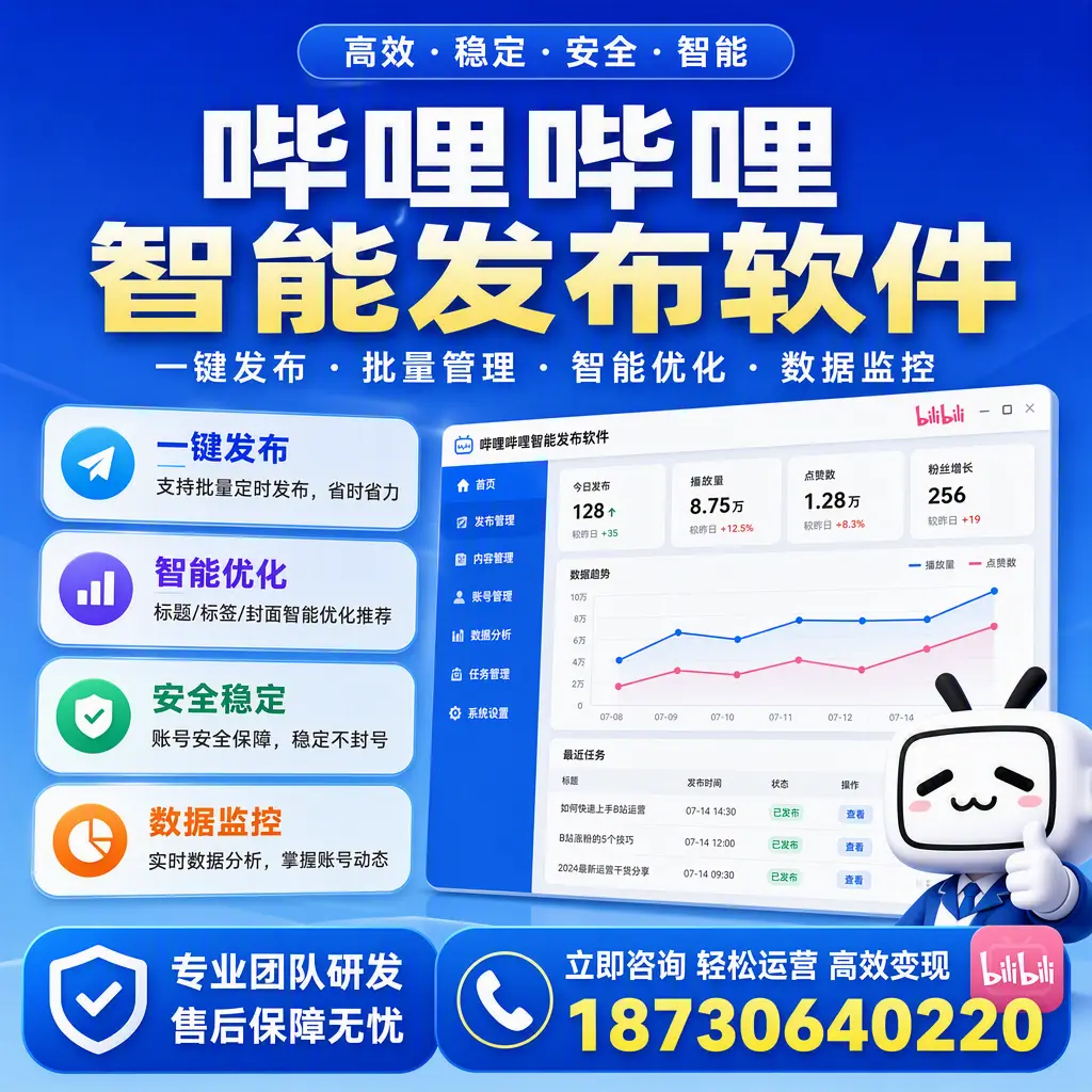 如何在 淮南 使用哔哩哔哩智能发布软件提升内容曝光率
